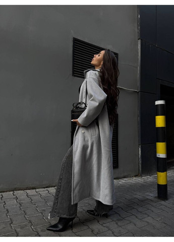 Серое Стильное пальто💎 Luna