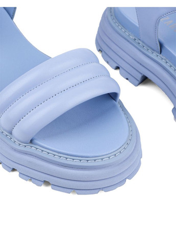 женские сандалии 721-52-1 синий кожа Attizzare
