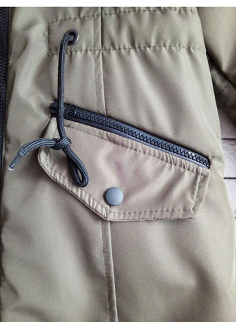 Оливкова (хакі) зимня зимова куртка для хлопчика big power хакі (0894) No Brand