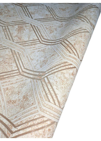 Обои виниловые 10.05 × 1.06 м Славянские обои 3687-02, бежевые для спальни и гостиной Слов'янські шпалери (340275505)