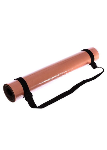 Коврик для йоги Замшевый двухслойный каучуковый 3мм Pro (размер 183x61x0,3см, персиковый) (FI-5662-61) Record (361439519)