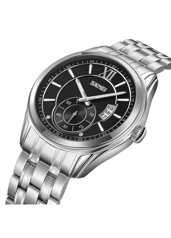 9319SIBK Silver-Black кварцевый сasual, классический Skmei (324214737)