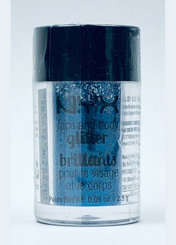 Глиттер для лица и тела Face & Body Glitter (разные оттенки) Blue Sapphire blue (GLI01) NYX Professional Makeup (279364381)