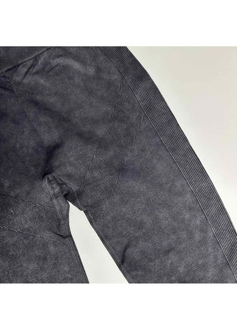 Графитовые леггинсы для фитнеса, зала без эффекта пуш-ап – имитация джинса No Brand