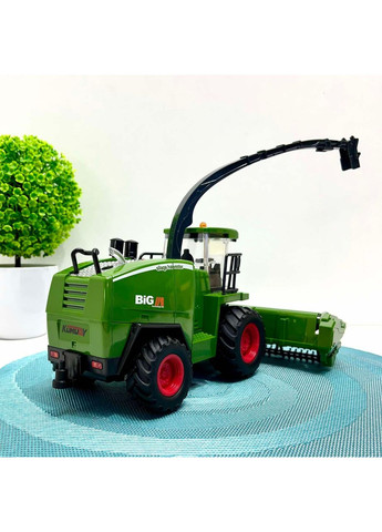 Комбайн на радиоуправлении подсветка звук аккумулятор 3.7V, пульт 2.4GHz резиновые колеса парогенератор 1:24 (6605) No Brand (365807446)