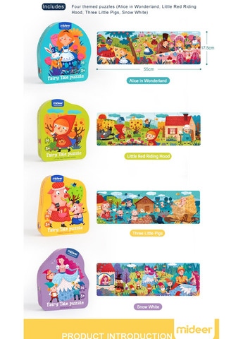 Пазл головоломка Аліса в країні чудес 36 деталей( MD3058 ) MiDeer (332796181)