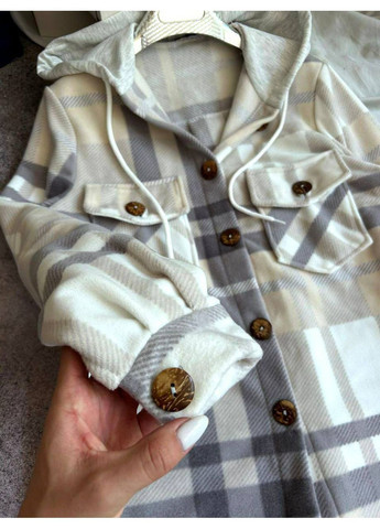 Серая повседневный рубашка Україна с длинным рукавом