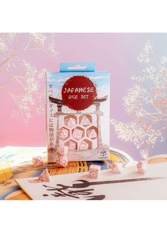 Настольная игра Набор кубиков Japanese Dice Set: Cherry Blossoms Petals (7) Q-Workshop (371882724)