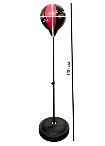 Боксерская груша с перчатками в комплекте на подставке 100 см с регулировкой высоты No Brand (366089303)