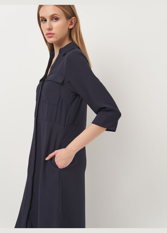 Темно-синя повсякденний плаття, сукня H&M однотонна