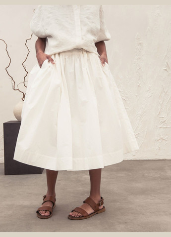 Білий кежуал, повсякденний, пляжна, коктейльна, святковий біла сукня-трансформер з бавовни та льону оверсайз, з пишною спідницею, сукня-трансформер, сукня-сорочка HankaKohana однотонна