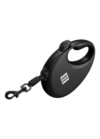 Повідець-рулетка для собак WAUDOG R-leash з контейнером для пакетів, світловідбивна стрічка,, до 40 кг, 5 м, чорний No Brand (363198365)