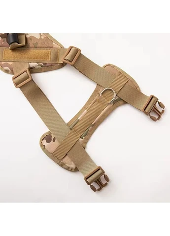 Шлейка для собак Fanxing Pet, тактический жилет с ручкой S, Камуфляж No Brand (373444047)