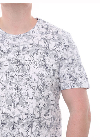 Белая футболка мужская белая большой размер с коротким рукавом Bagarda Пряма