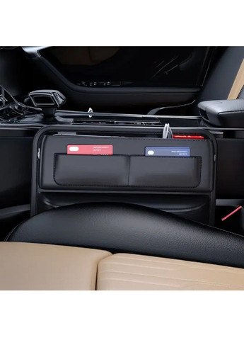 Органайзер бардачок між сидінь і консоллю машини автомобіля екошкіра з кишенями люверсами 30х20 см (479324-Prob) Unbranded (317202614)
