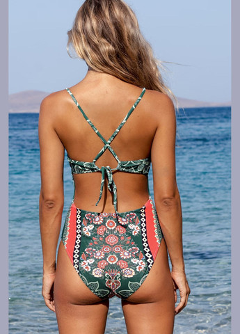 Комбинированный летний купальник CUPSHE