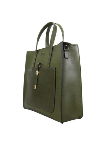 Сумка жіноча шкіряна оливкова 2593-617 Karya (367983538)