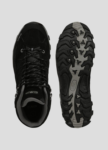 Черные демисезонные черные ботинки для треккинга rigel mid trekking shoe wp CMP