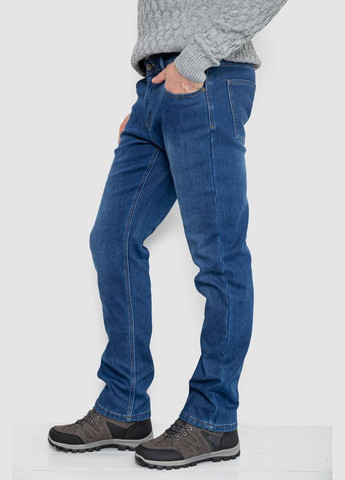 Синие демисезонные джинсы мужские на флисе 254R2401 Ager