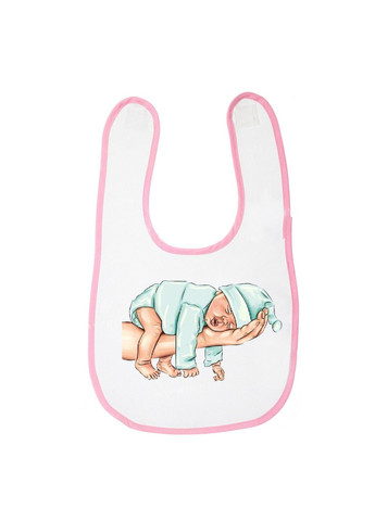 Слюнявчик (нагрудник) #0035 Розовый No Brand (315044368)