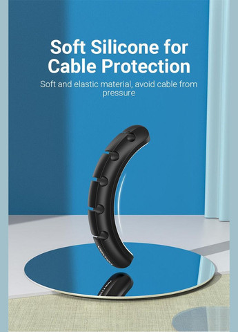 Органайзер для кабелю 5 Ports Desktop Cable Manager Black 2 Pack (KBRB0-2) Vention (304732809)