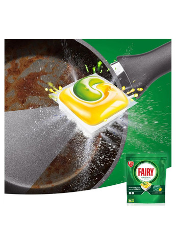 Капсулы для посудомоечных машин Original Все-в-1, с ароматом лимона, 55 шт. Fairy (328401391)