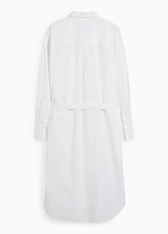 Белое кэжуал платье-рубашка C&A однотонное