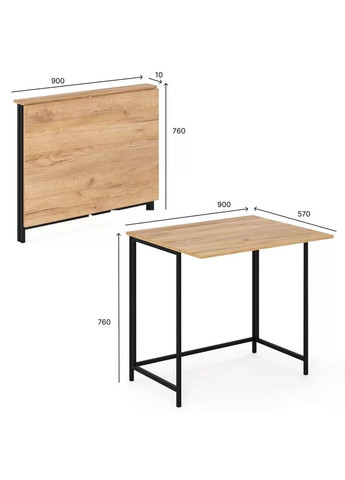 Стіл-трансформер Sly 900x570x760 /Чорні (TB24010000030) Art In Head (337309128)