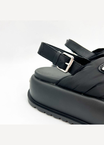 Черные босоножки (р) текстиль 0-1-1-am-2178-2-1b Baderus с ремешком