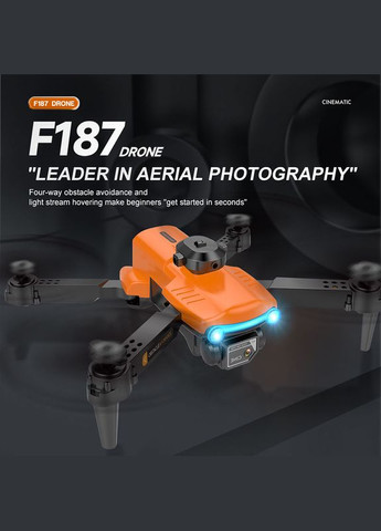 Квадрокоптер ZFR F187 Pro дрон / камера 4K HD / FPV / 50x zoom / помаранчевий No Brand (323016902)