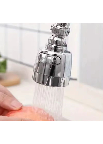 Насадка на кухонный кран водосберегающая с душем и аэратором 360°вращение Silver No Brand (363044274)