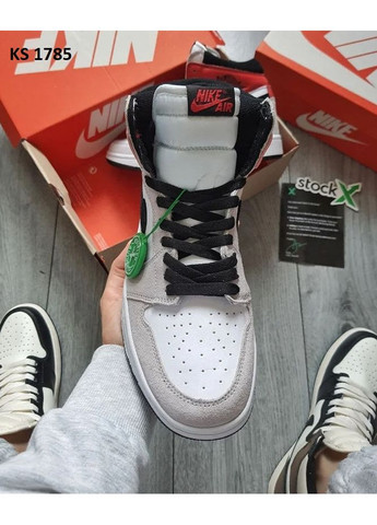 Комбіновані Осінні кросівки чоловічі nike air jordan 1 retro high найк аір джордан No Brand