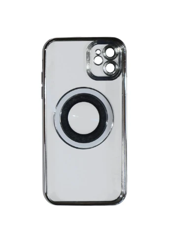 Магнітний чохол XON PhoneCase Magnetic для iPhone 11 (PCMC1111100G 8178) Сірий/Прозорий XON E-Tech (322581420)