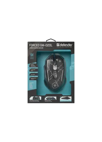 Мишка (52020) Defender Forced GM-020L Black (268141656)