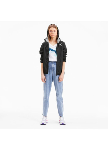 Чорна вітровка жіноча essentials hooded womens windbreaker black 582207-01 Puma