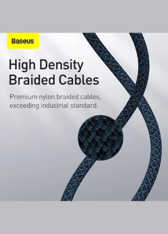 Кабель з підтримкою швидкої зарядки Type-C to Lightning High Density |2M, 20W| Синій (CATLGD-A03) Baseus (337352150)