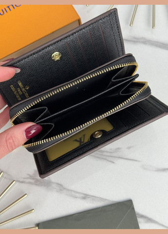 Жіночий гаманець коричневий + чорний книжка No Brand (322464443)