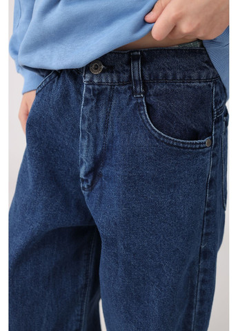 Синие демисезонные джинсы boyfriend для мальчика цвет синий cb-00281000 PUBA