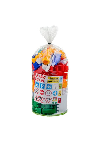 Детский конструктор "Лидер" №3 1-052, 100 крупных деталей Colorplast (334255808)