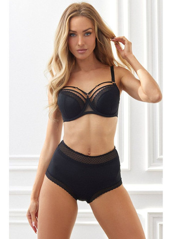 Чорний жіночий напівм'який бюстгальтер Kinga з кісточками поліамід