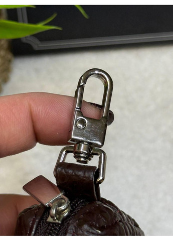 Ключниця натуральна шкіра на змійці шоколад кроко (436-833) Karya (370784593)