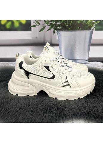 Кроссовки женские Fashion молочные демисезоны (325922888)