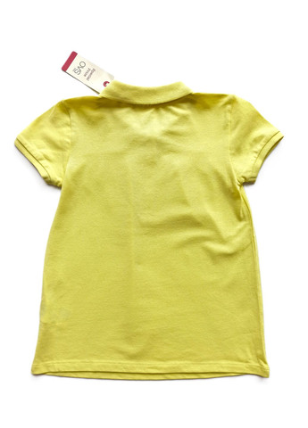 Жовта літня футболка-поло для дівчинки жовта OVS