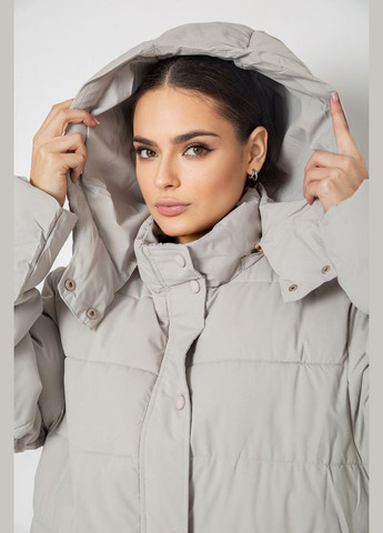 Оливкова зимня куртка жіноча подовжена батал Ager