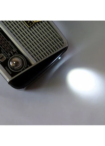 Радиоприемник RX-455S + Bluetooth и солнечной панелью Серый Golon (385928969)