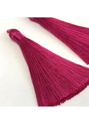 Шелковые кисти для сережек 9 см - малиновый. Plus-plus (354795080)