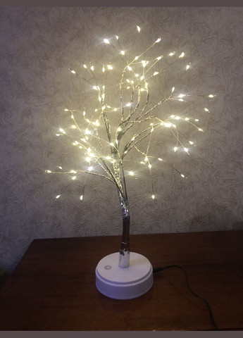 Декоративный ночник на 108 LED лампочек в виде дерева Бонсай, цвет теплый No Brand (326806502)