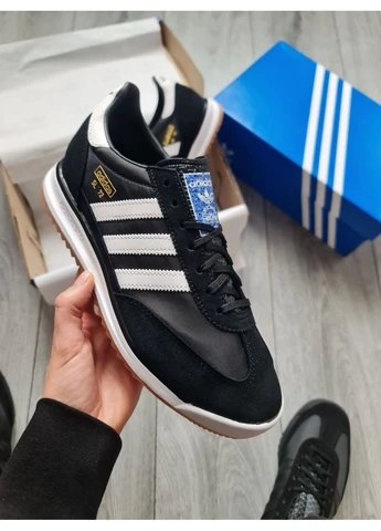 Чорні кросівки чоловічі adidas sl 72 rs black адідас сл 72 чорні демісезон No Brand