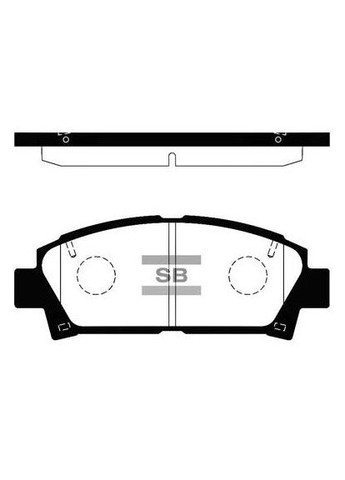 Колодки гальмівні дискові ПЕРЕДН TOYOTA AVENSIS (_T22_) 1.8 1997.09-2003.02 HQ SP1466 HI-Q (362607687)