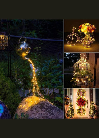 Сонячна гірлянда Oreunik 240 LED (2x120), 20м, тепле світло, 8 режимів, IP65, для саду, весілля, Нового року No Brand (338193358)